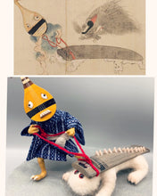 Yokai Doll：Biwa & Kotofurunushi Set（Lute & Old Master Koto） / 琵琶と琴古主セット