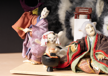 Yokai Doll : Cat Stone – Bakeneko & Nekomata Set /見立東海道五十三次　岡部　猫石の由来＿化け猫と猫又　セット