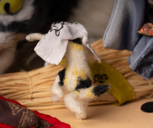 Yokai Doll : Cat Stone – Bakeneko & Nekomata Set /見立東海道五十三次　岡部　猫石の由来＿化け猫と猫又　セット