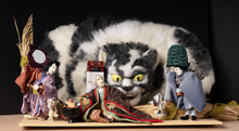 Yokai Doll : Cat Stone – Bakeneko & Nekomata Set /見立東海道五十三次　岡部　猫石の由来＿化け猫と猫又　セット