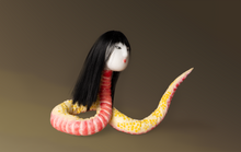 Yokai Doll : Sarahebi (Sleek‑Headed Snake Woman)＿LーSize / さら蛇_L-サイズ